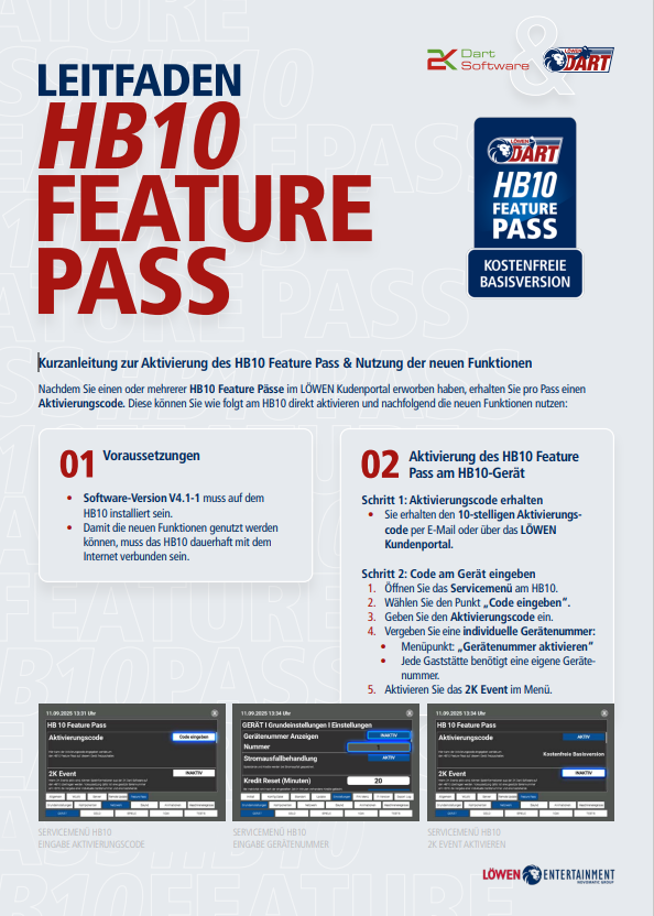 Leitfaden HB10 Feature Pass